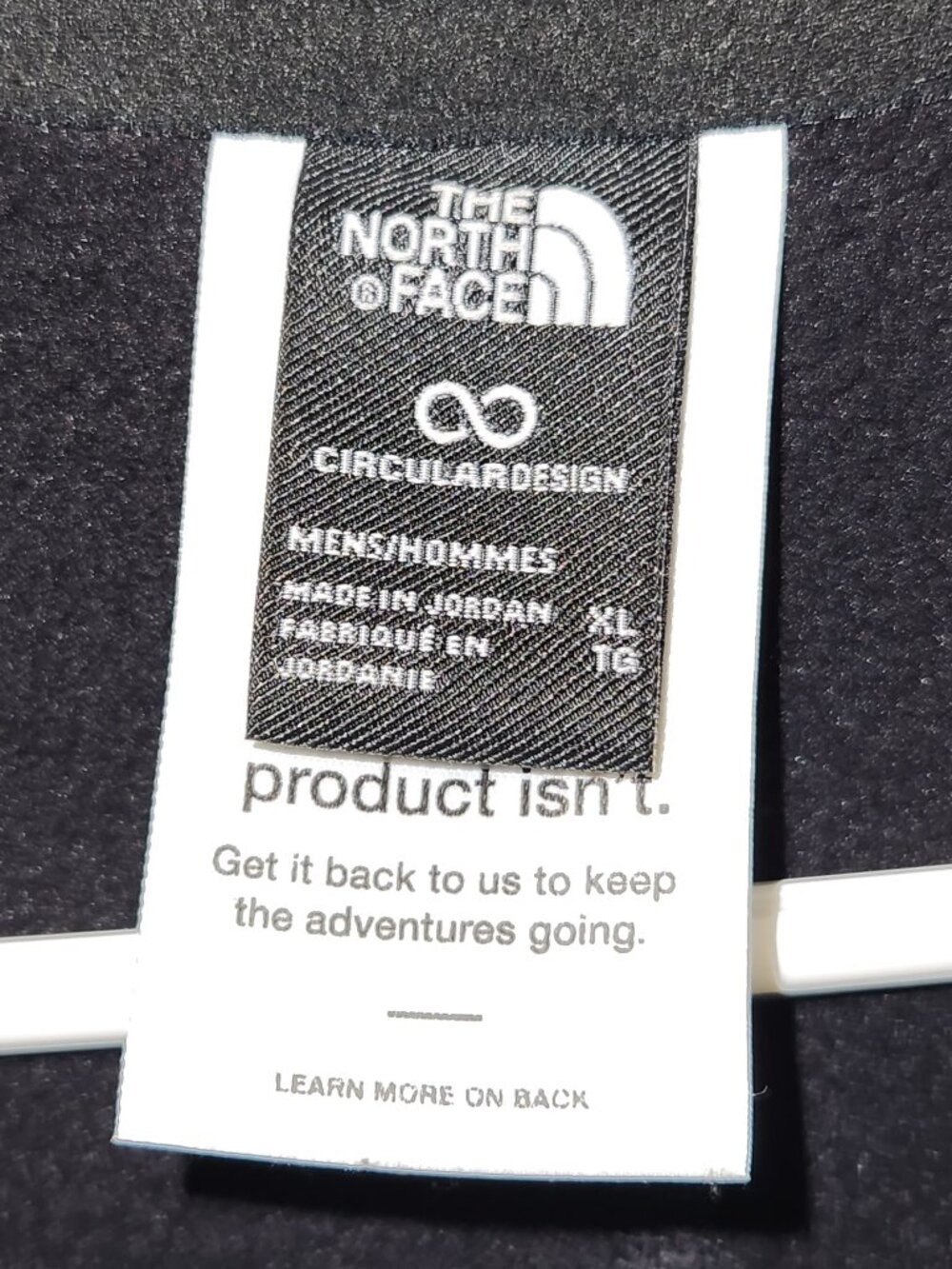 Mens XL The North Face Black Fleece Pullover - Picture 8 of 12